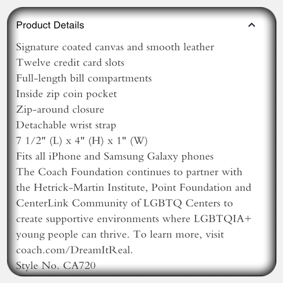 Limited Edition Coach Long Zip Around Wallet In Rainbow Signature Canvas - Picture 4 of 5